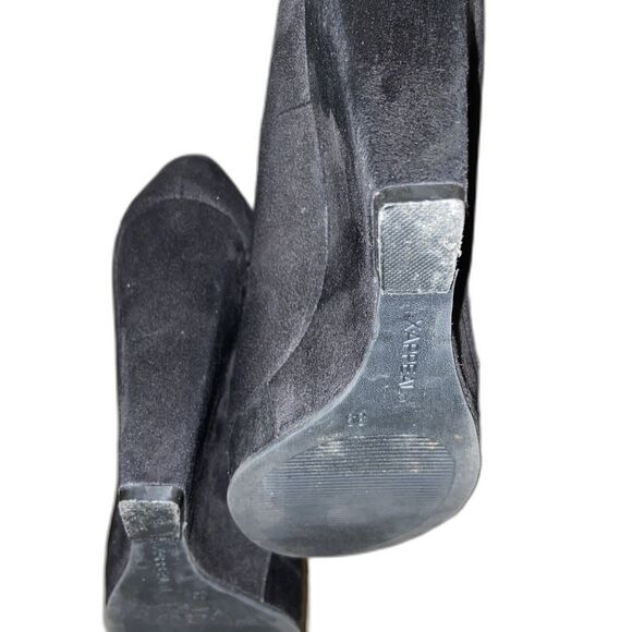 X-APPEAL Licorice Style Black Close Point Toe Hidden Heel Wedge Woman's size 9 - Picture 10 of 16